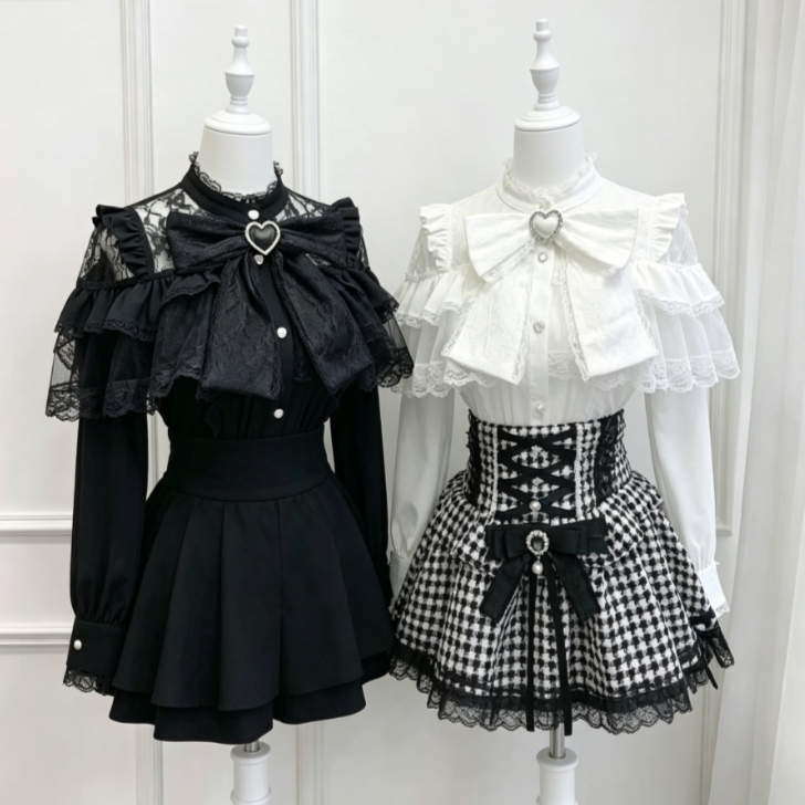 Women Formal Wear Tops - Kawaii Japanese Lolita Blouse Women Harajuku