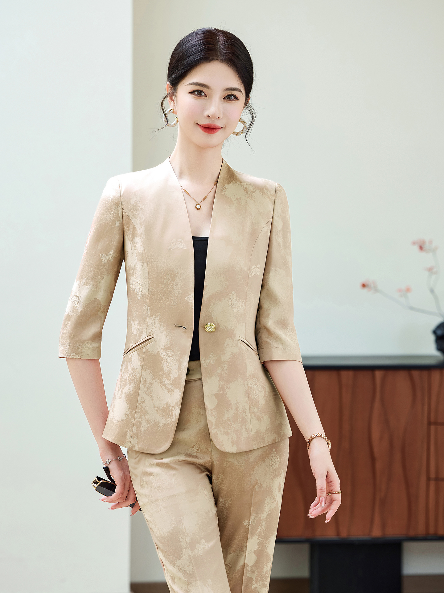 Fashion Office Ladies Blazer a - Women Formal Wear Business ulasan dan harga