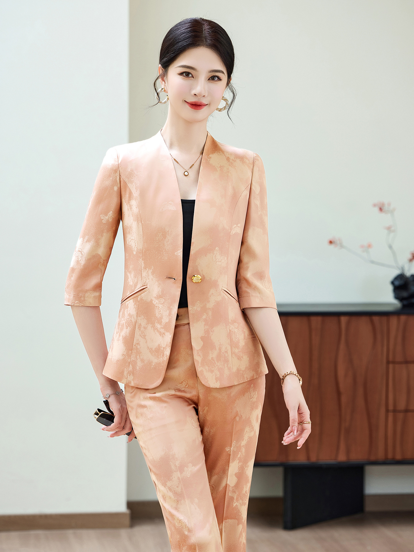 Fashion Office Ladies Blazer a - Women Formal Wear Business ulasan dan harga