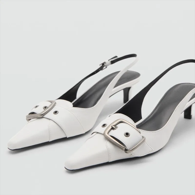 Sexy Pointed Toe Backless Desi - Slingback Heel Formal ulasan dan harga