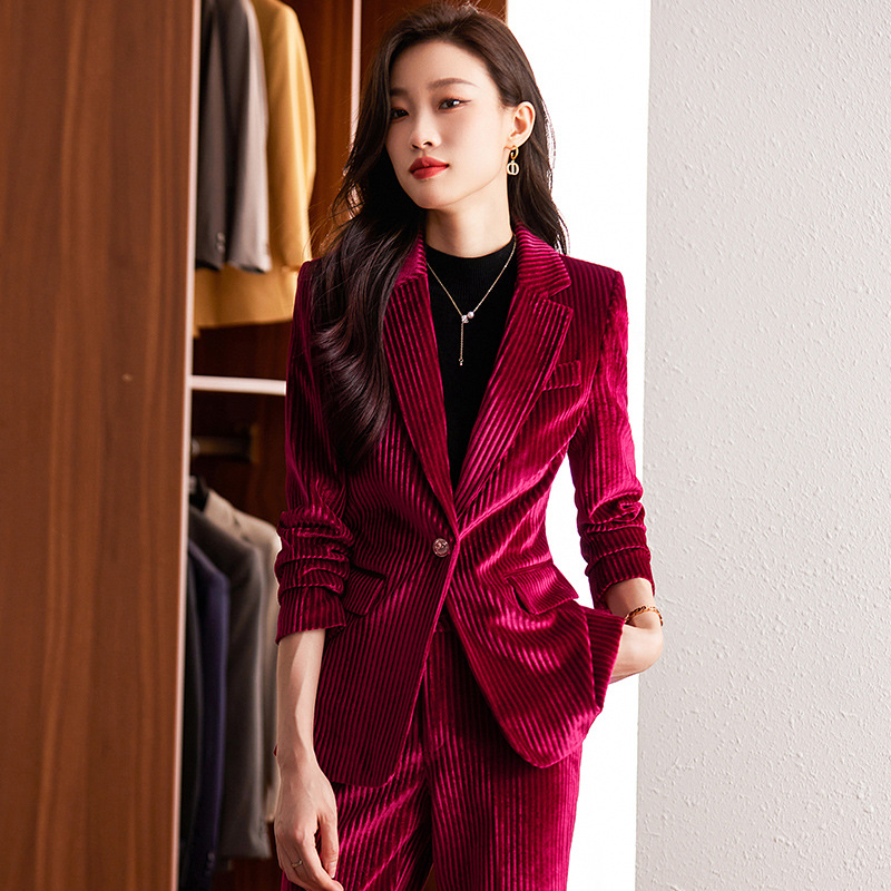 Women's velvet blazer for autu - High End Women'S Formal Wear ulasan dan harga