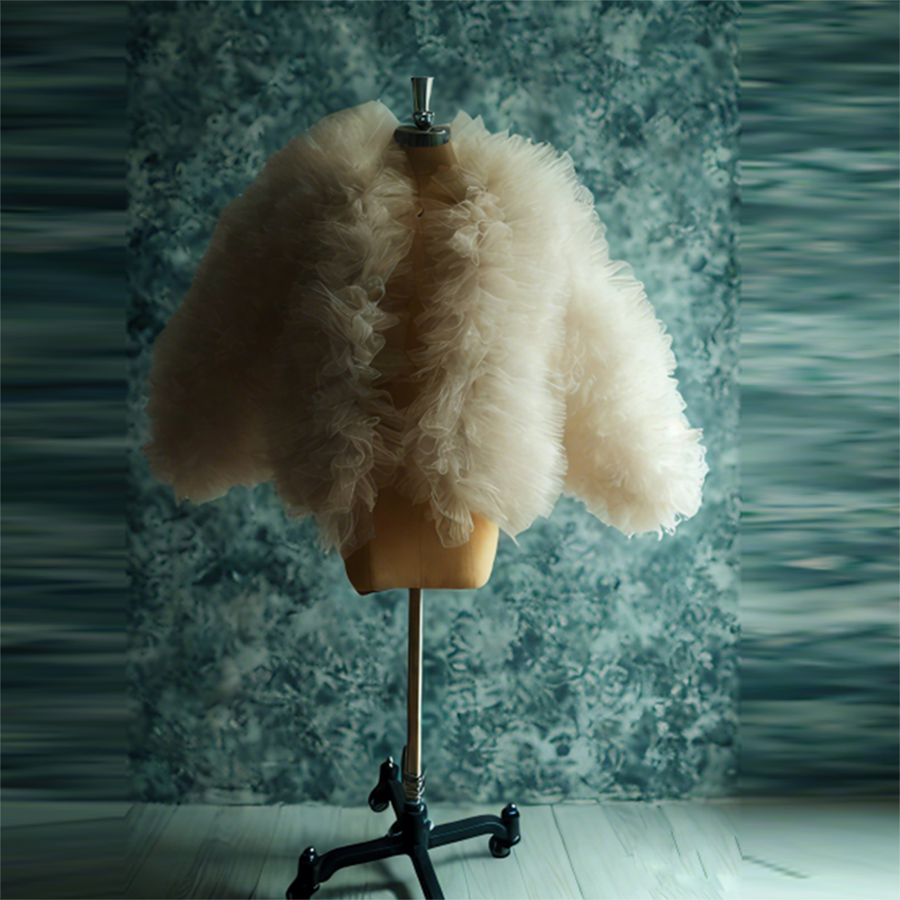 Charming Beige Ruffles Tulle T - Women Formal Wear Tops ulasan dan harga