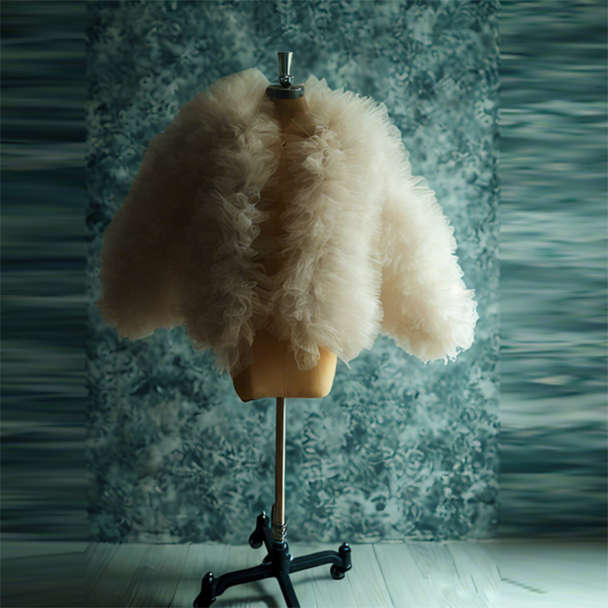 Charming Beige Ruffles Tulle T - Women Formal Wear Tops ulasan dan harga