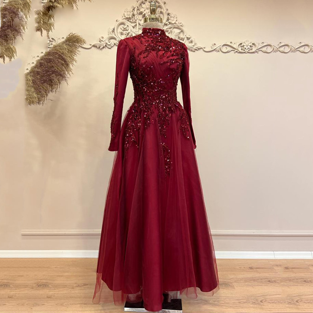 Beads Ankle Length A Line Prom - Women Formal Wear For Party ulasan dan harga