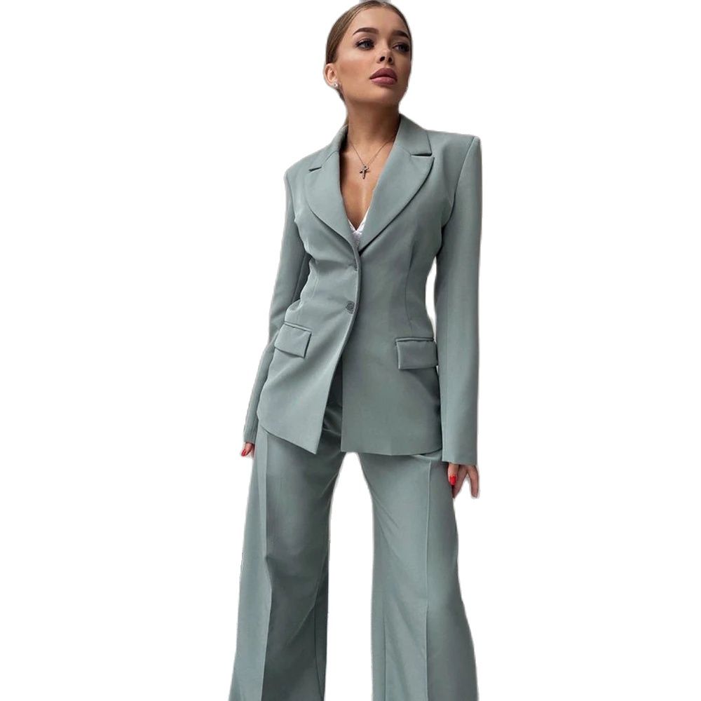 2024 Elegant Women Suit Two Pi - Women Formal Wear With Blazer ulasan dan harga