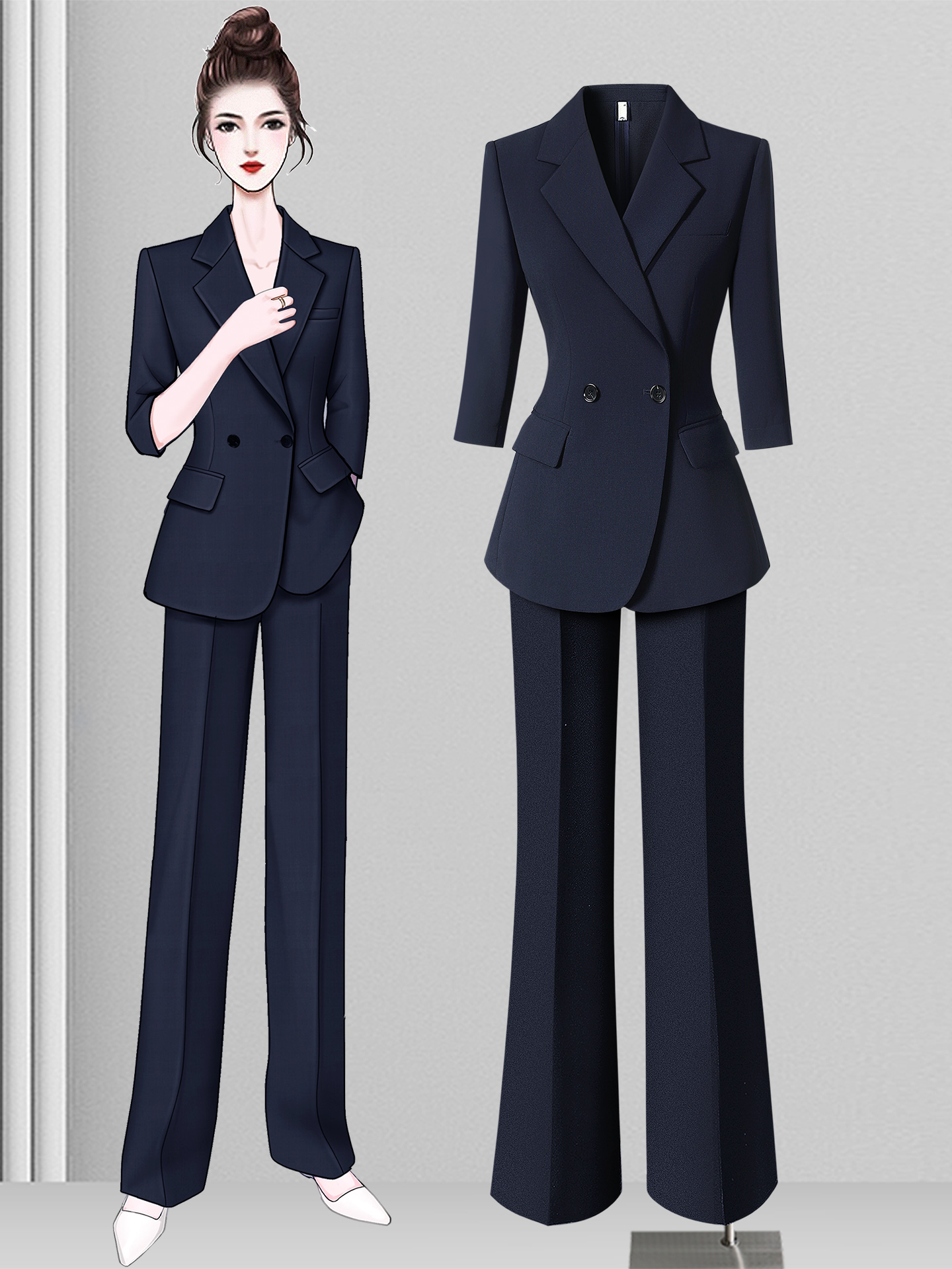 Professional Thin Seven-Quarte - Women'S Formal Wear Stores ulasan dan harga