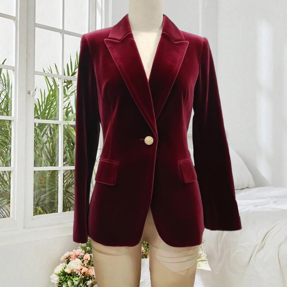 Velvet Large Size Women Prom P - Women Formal Wear With Blazer ulasan dan harga