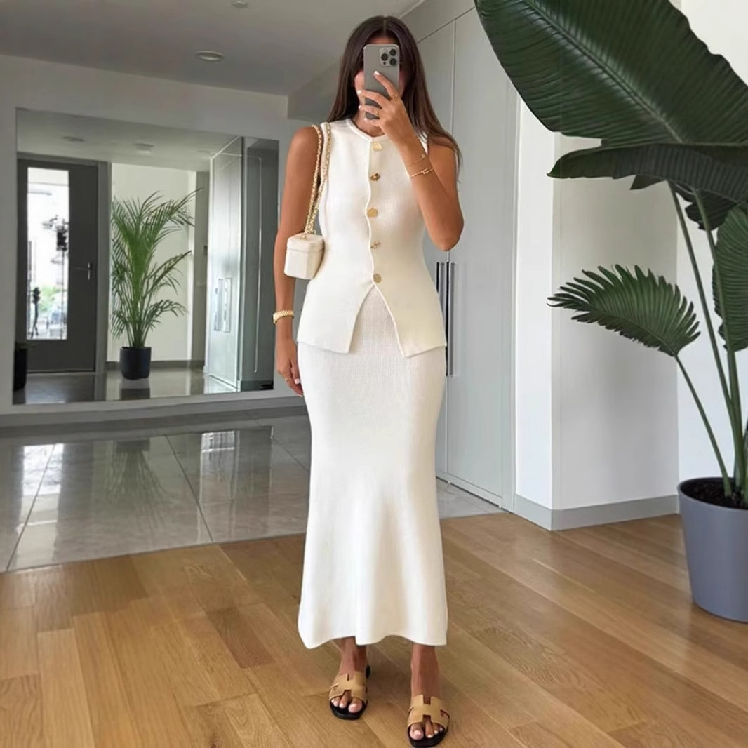Round-neck Single-breasted Sle - Women Formal Wear Tops ulasan dan harga