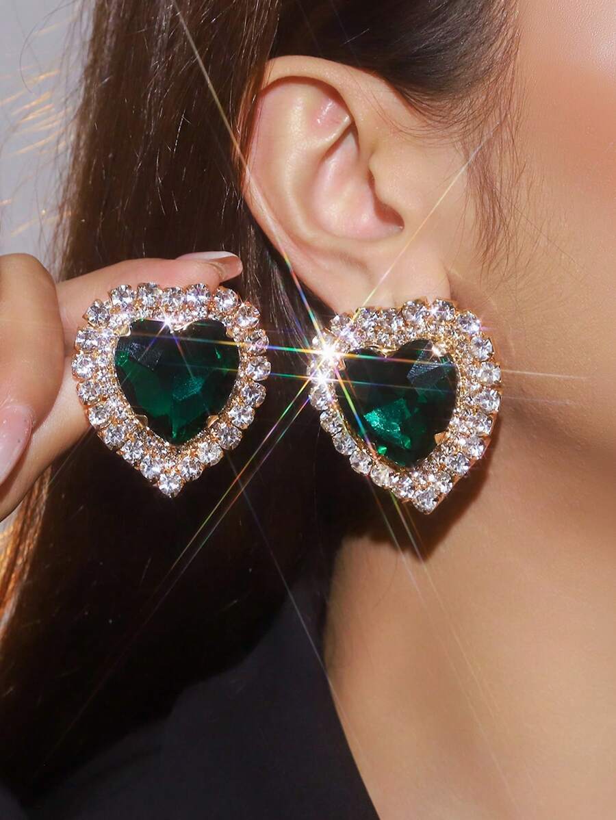 Luxury Heart-Shaped Crystal Rh - Women Formal Wear For Party ulasan dan harga