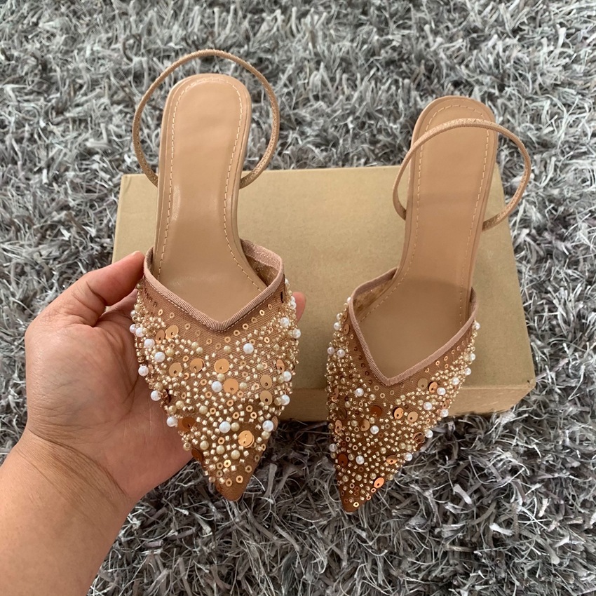Fashion High Heeled Formal Par - Slingback Heel Formal ulasan dan harga