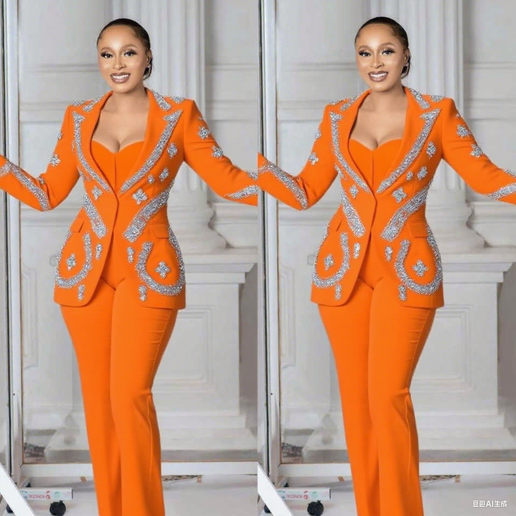 Luxury Women Pants Suits 2 Pcs - Women'S Formal Wear Plus Size ulasan dan harga