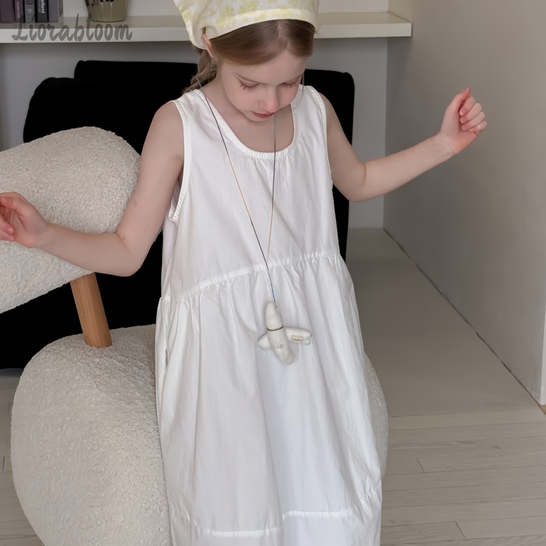 Girls' White Dress Simple Maxi - Women Formal Wear For Party ulasan dan harga