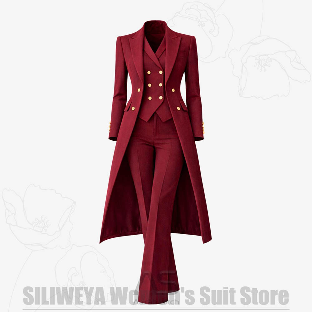 Women's Suit 3 Piece Double Br - Women Formal Wear Business ulasan dan harga