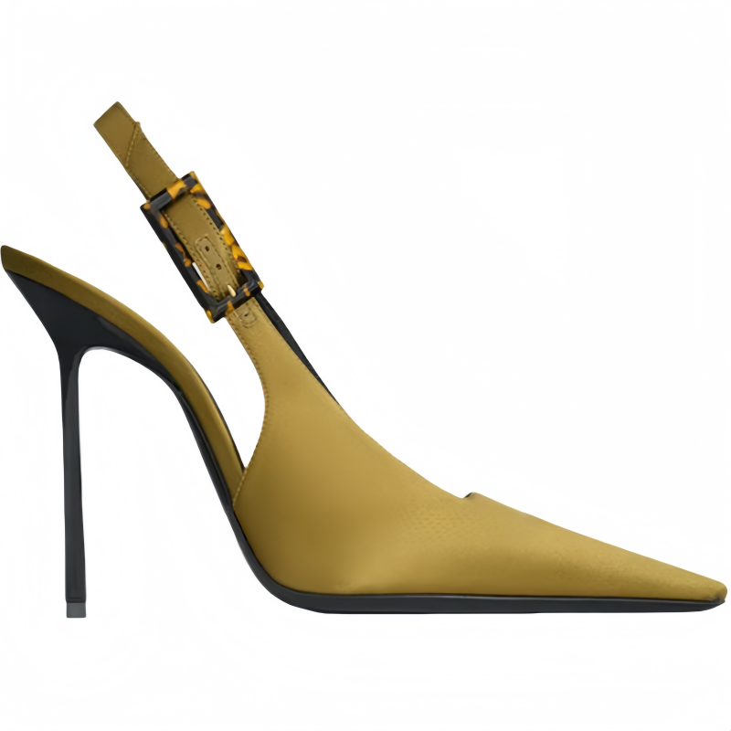 New Luxurious Satin Fashion Sa - Slingback Heel Formal ulasan dan harga