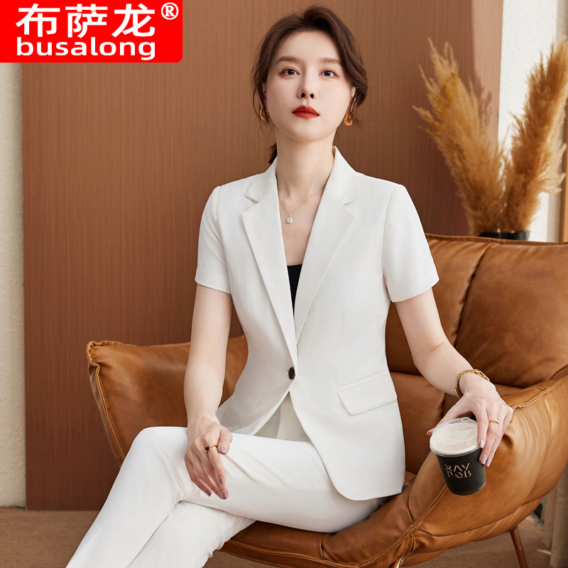 Short-sleeved suit business at - Women'S Formal Wear Stores ulasan dan harga